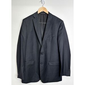 Calvin Klein Jacket Mens‎ 100% Wool Gray Size 40L Two Button